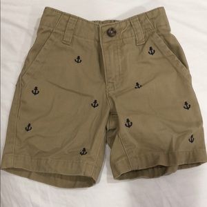 Gymboree anchor khaki shorts